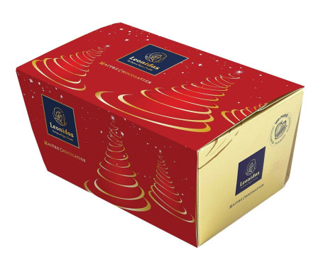Festive Red Ballotin Box 250G Approx 12 15 Leonidas Assorted Chocolates