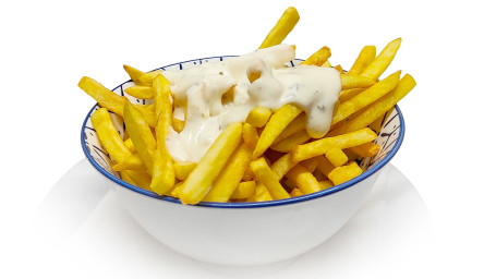 Skinny Chips With Grated Cheese Or Garlic Mayonnaise