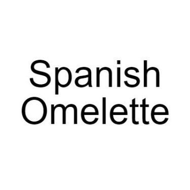 Spanish Omelette: Salad