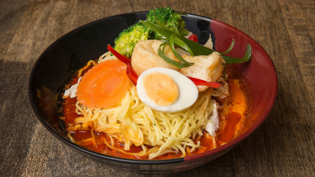 Singapore Curry Laksa (Noodles Soup) (Spicy)