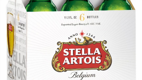 Stella Artois, Pilsner, 6 Pack Bottles 11.2 Oz