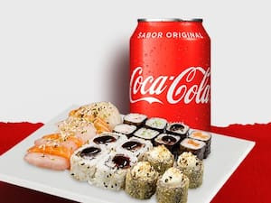 Combo De Sushi 5 Naruto (Tem Hot) Coca Cola 350Ml Lata