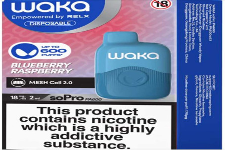 Blueberry Raspberrydisposable Vape Waka Sopro