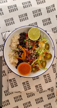 Roasted Peppers And Onions Burrito Bowl (Vegan)