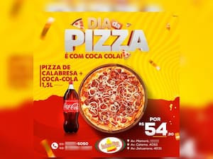 Pizza Família Sabor Calabresa Coca Cola 1.5L