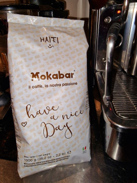 Mokabar Haiti Artisan Italian Coffee! 1 Kilo Roasted Coffee Beans.