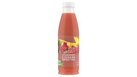 Co-Op Strawberry Banana Smoothie 750Ml