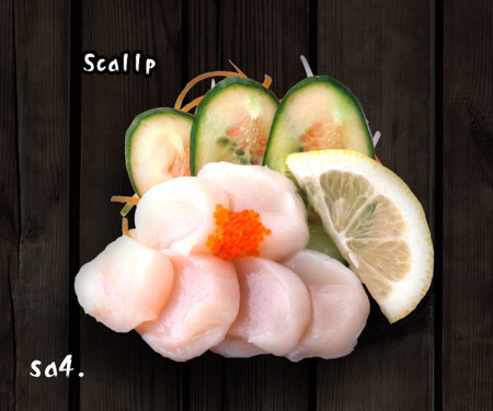 Scallop Sashimi (6 Pieces)