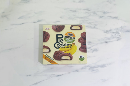 Huáng Zú Xiāng Jiāo Má Shǔ Pài Bǐng Rf Pie Cookies With Mochi Banana 160G