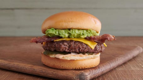 1/3 Lb De Cheeseburger Natural Com Abacate E Bacon