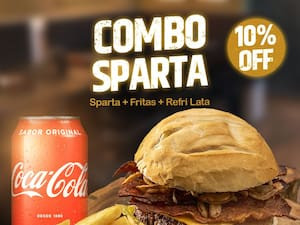 Combo Sparta Sparta Burger Fritas 100G Refri Lata