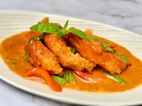 Crispy Salmon With Panang Curry