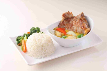 Mǎ Lái Xī Yà Kā Lí Zhū Bā Fàn Malaysia Curry Pork Chop With Rice 