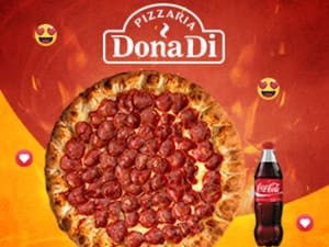 Pizza Média Calabresa Coca 600 Ml