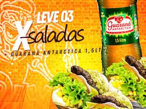 Combo 3 3 X Salada 1 Guaraná Antártica 1,5L