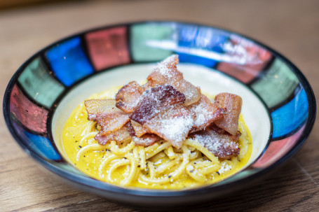 Spaghetti Carbonara Péi Gēn Dàn Yì Dà Lì Miàn