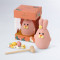 huā yàng xiǎo tù zhū gǔ lì lǐ hé Joyful Bunny Chocolate Gift Box