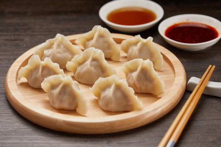 B12 Sān Xiān Xiān Ròu Shuǐ Jiǎo Poached Mushroom, Cabbage And Pork Dumpling 8 Pcs