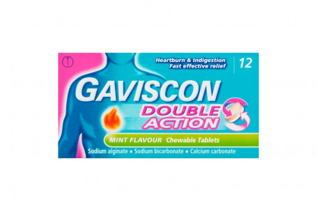 Gaviscon Double Action Peppermint 12Pcs