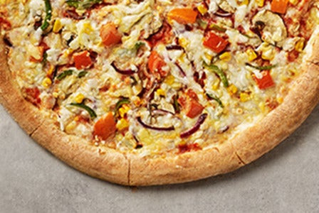 Pizza Vegana Para Festa No Jardim, Massa Média Autêntica E Fina