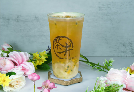 Bǎi Xiāng Yē Guǒ Sì Jì Chūn Passion Fruit Oolong Tea With Coconut Jelly