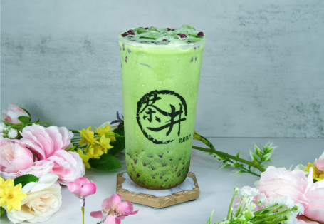 Hóng Dòu Yǔ Zhì Mǒ Chá Uji Matcha With Red Bean