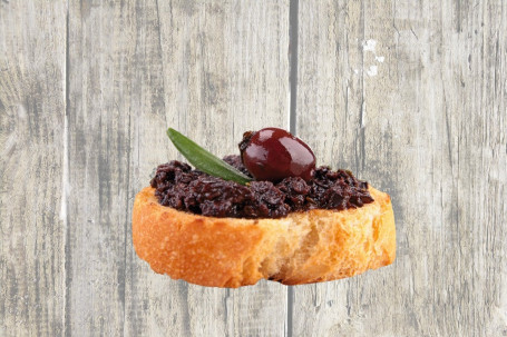 2X Black Olives Patè In Sourdough Bread