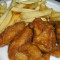 4. Chicken Wings and French Fries