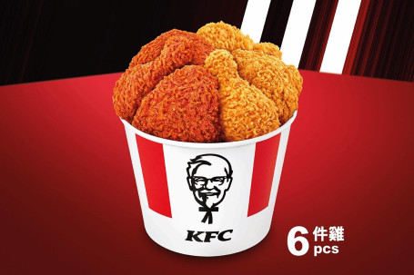 6Jiàn Rè Làng Xiāng Là Cuì Jī/6 Pcs Calbee Hot Spicy Fried Chicken