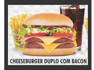 Trio Cheeseburger Duplo Com Bacon