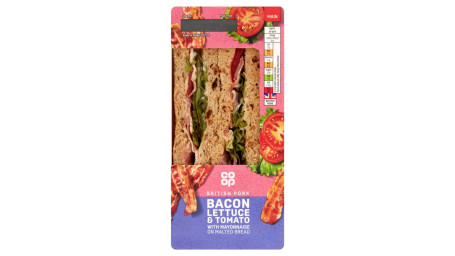 Co-Op Bacon, Sanduíche De Alface E Tomate