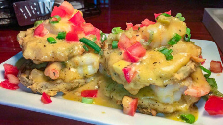 Fried Green Tomato Stacks With Shrimp