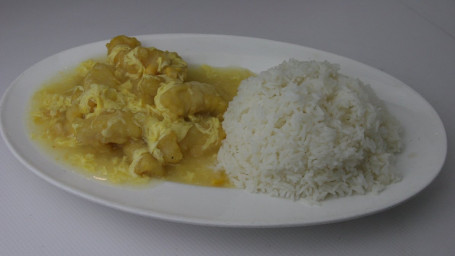 608. Rock Cod Filet With Cream Corn Over Rice