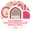 Raspberry White Chocolate Swiss Roll