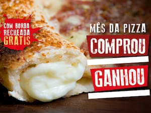Compra Pizza Grande, Ganha Borda Requeijão (Mês Da Pizza)