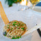 Risotto De Setas Y Parmesano En Texturas Con Aroma De Trufa.