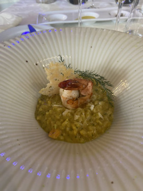 Scallop Over Mild Curry Risotto