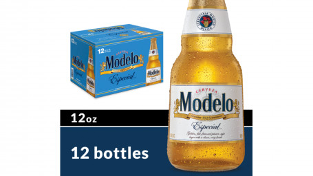 Modelo Especial Mexicana Lager Beer Garrafa (12 Oz X 12 Ct)