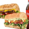 Promoção Casal: 2 Sanduiches 15 Cm Coca Cola 500 Ml