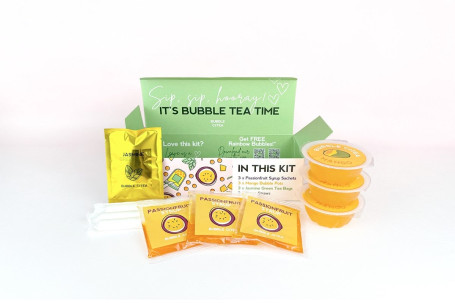 Passionfruit Fruit Tea Kit With Mango Bubbles