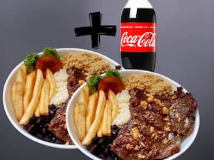 2 Marmitas (M) 1 Coca Cola (1,5L)