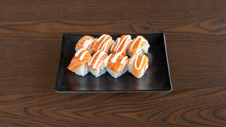 Salmon Cream Cheese Uramaki Roll Sān Wén Yú Zhī Shì Juǎn (8Pcs)