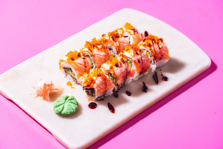 Salmon Dragon Eel Sushi Roll Sān Wén Yú Lóng Juǎn