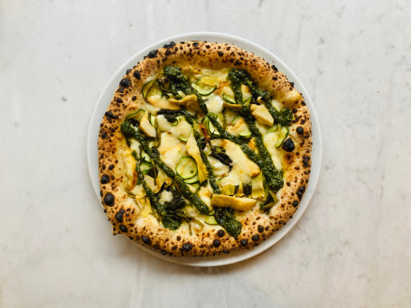 Veggie Green Pesto (White Pizza) (V)