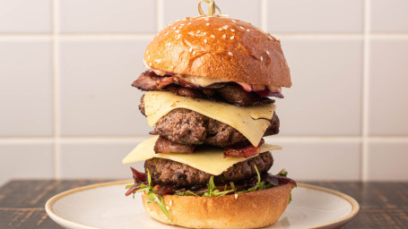 Deliveroo Dbl Bacon&Cheese Burger