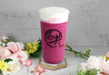 Zhī Shì Hóng Lóng Guǒ Cheese Milk Foam Red Dragon Fruit Smoothie