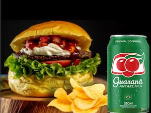 X Bacon Especial Batata Guaraná Antarctica 350 Ml