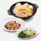 Qǐ Zi Huā Jiāo Yún Tūn Jī (1 Kè Pèi Shì Rì Fàn Cān ‧ Jìn Cài (1 Kè ‧ Míng Chá (2 Bēi Chicken Soup W Wonton, Shredded Fishmaw&Wolfberries W Rice·vegetable·chinese Te