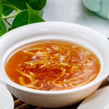 Huā Jiāo Sī Zhú Shēng Huì Fǎng Chì Měi Wèi Braised Mock Shark's Fin Soup, Shredded Fish Maw, Bamboo Pith Per Person