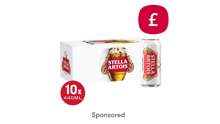 Only £15.40: Stella Artois Belgium Premium Lager Beer Cans 10 X 440Ml